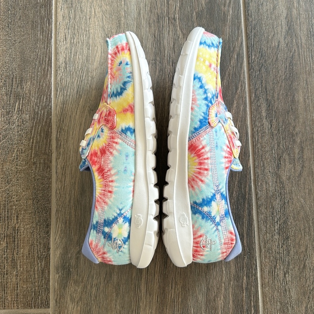 NEW Skechers Womens Go Walk Lite Tie Dye Boat Shoe - Picture 4 of 7